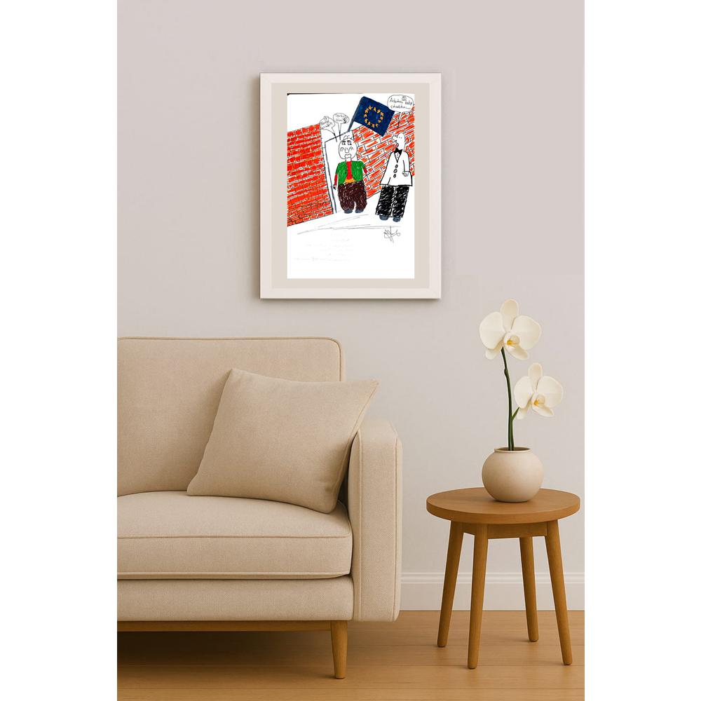 Atakan Akarsu 29x21cm Orijinal Karikatür BOD01164
