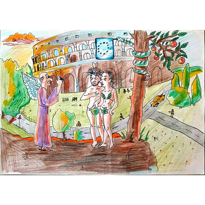 Darya Andreysük 29x21cm Orijinal Karikatür BOD01165