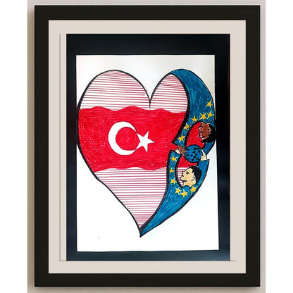 Nazlı Kalender 29x21cm Orijinal Karikatür BOD01169