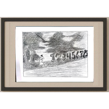 Faraz Salek 29x21cm Orijinal Karikatür BOD01175