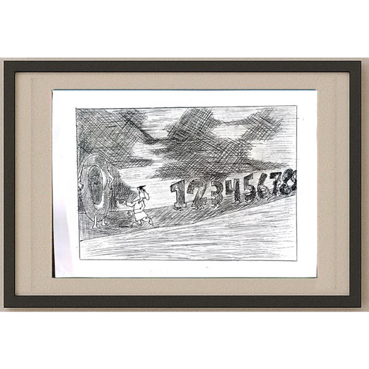 Faraz Salek 29x21cm Orijinal Karikatür BOD01175