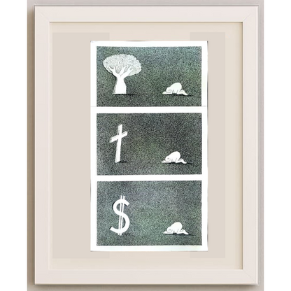 Zdravko Beshendgiev 49x29cm Orijinal Karikatür BOD01176