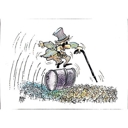 İgnjat Gatalo 35x25cm Orijinal Karikatür BOD01182