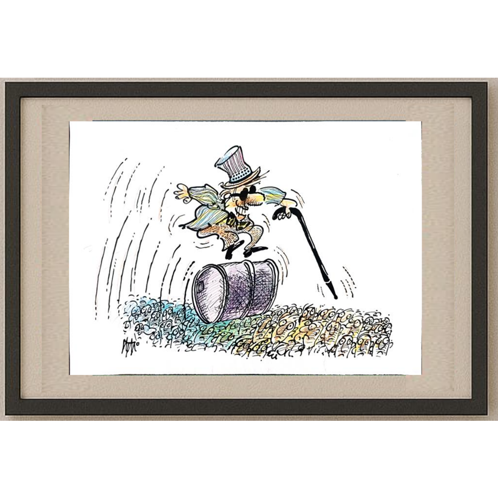 İgnjat Gatalo 35x25cm Orijinal Karikatür BOD01182