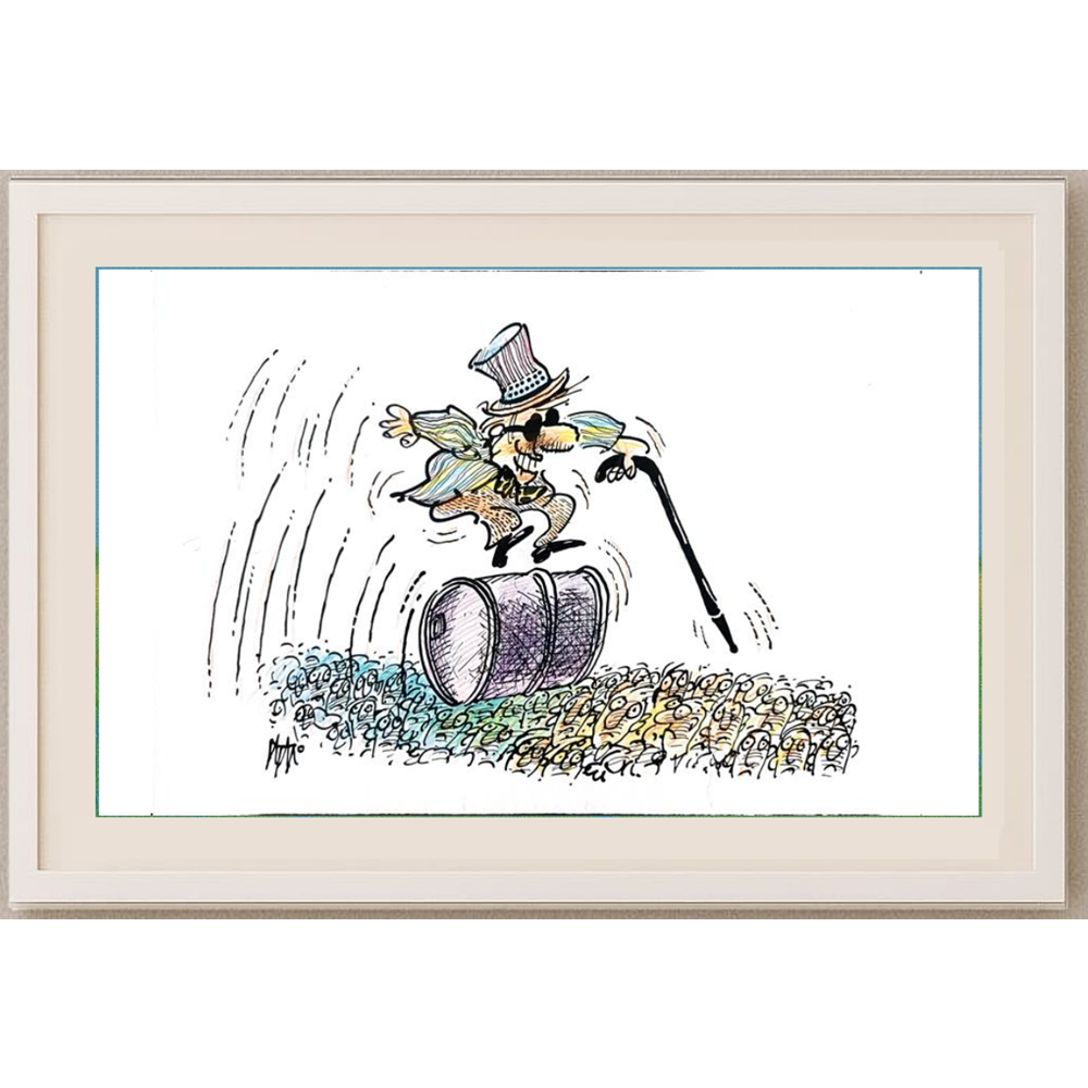 İgnjat Gatalo 35x25cm Orijinal Karikatür BOD01182