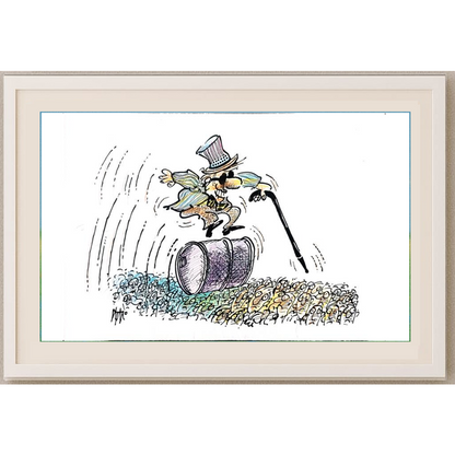 İgnjat Gatalo 35x25cm Orijinal Karikatür BOD01182