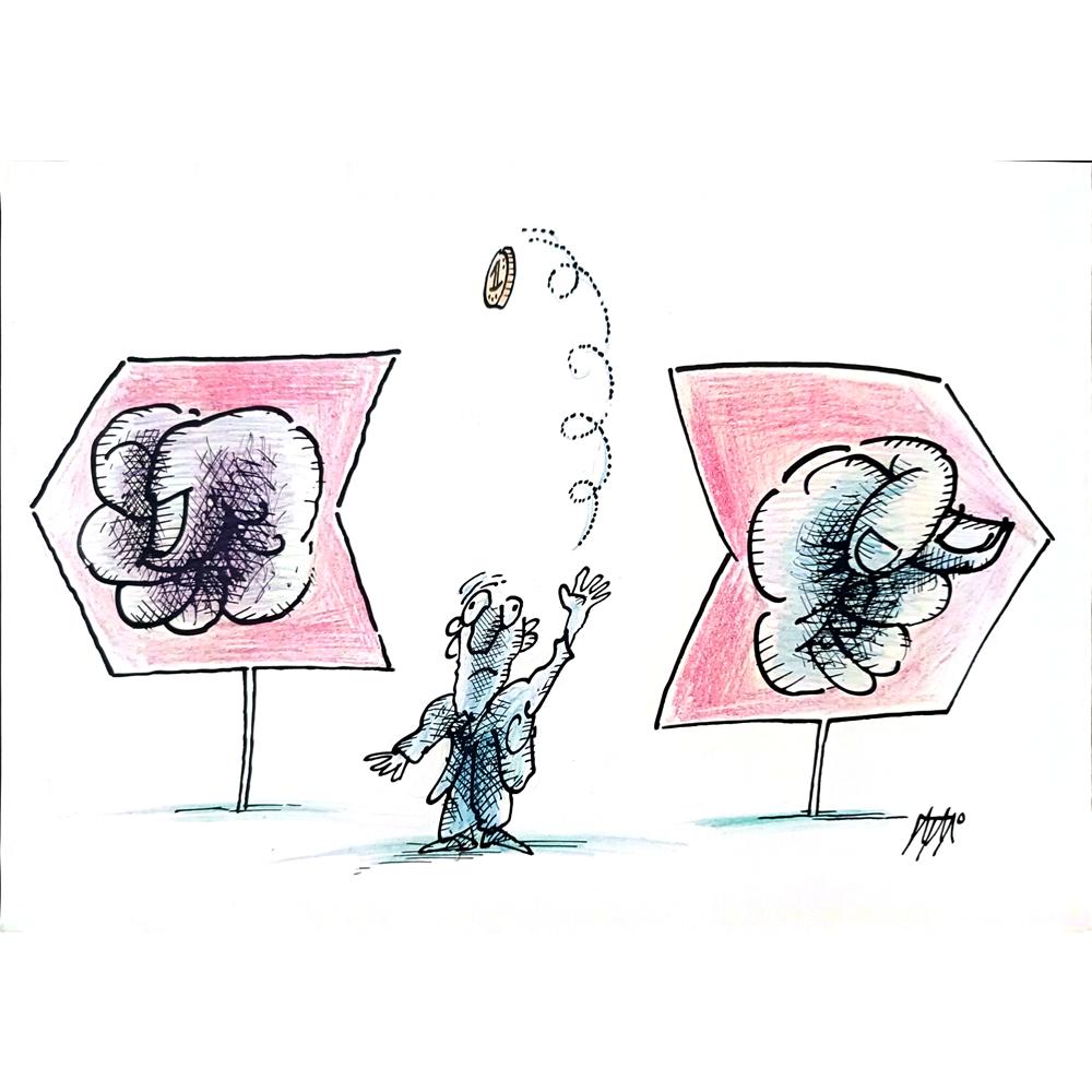 İgnjat Gatalo 35x25cm Orijinal Karikatür BOD01183