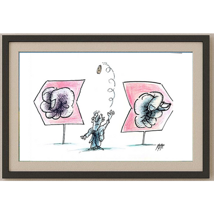 İgnjat Gatalo 35x25cm Orijinal Karikatür BOD01183
