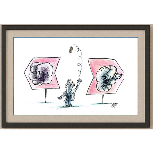 İgnjat Gatalo 35x25cm Orijinal Karikatür BOD01183