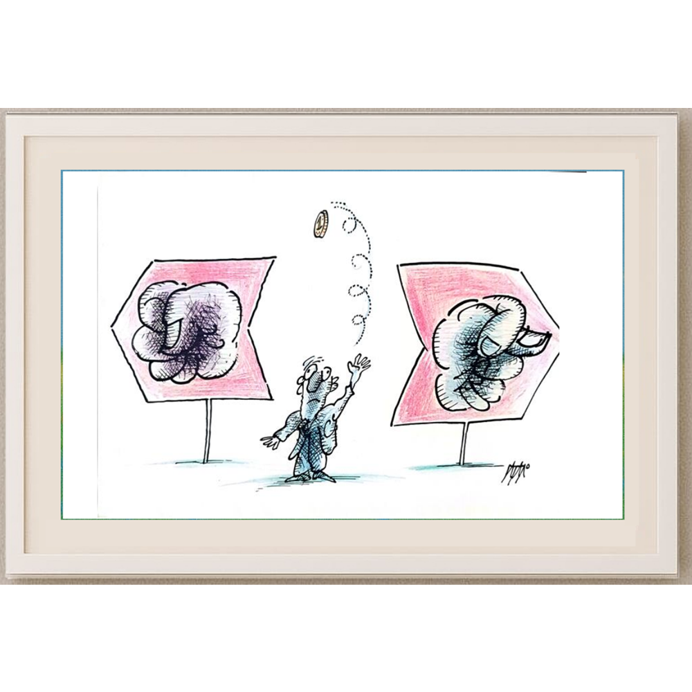 İgnjat Gatalo 35x25cm Orijinal Karikatür BOD01183