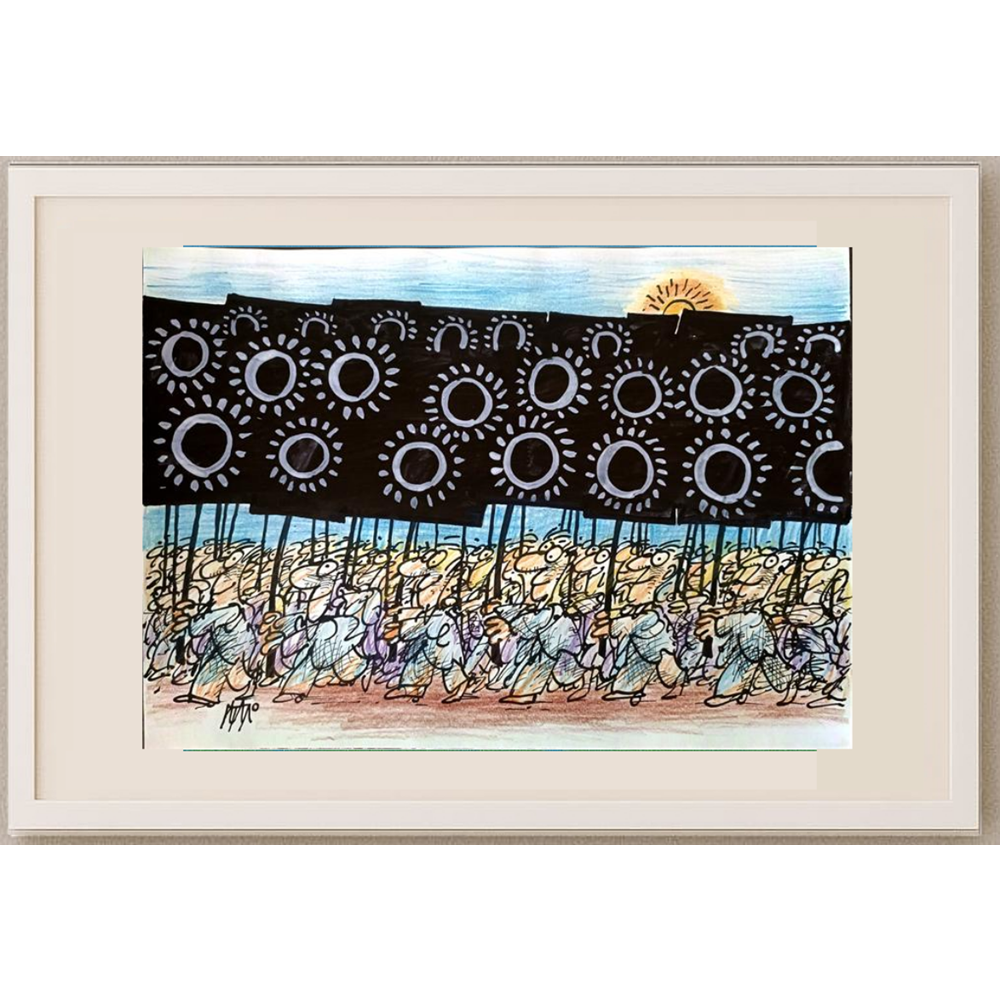 İgnjat Gatalo 35x25cm Orijinal Karikatür BOD01185