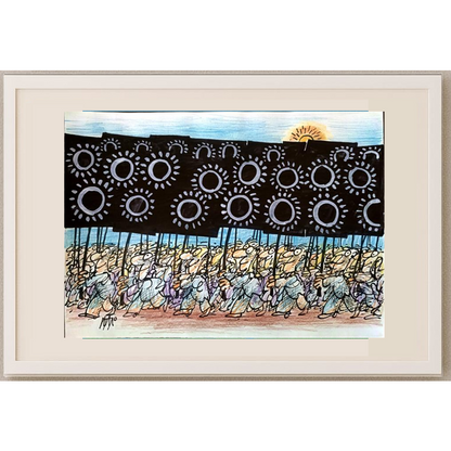 İgnjat Gatalo 35x25cm Orijinal Karikatür BOD01185