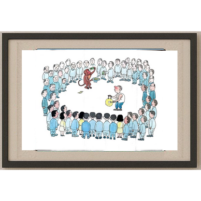 Zhang Jia Xue 35x25cm Orijinal Karikatür BOD01188