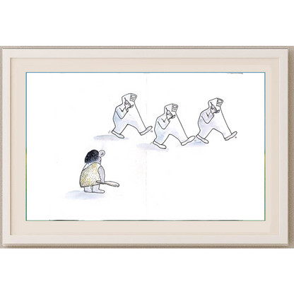 Leng Yan Ping 35x25cm Orijinal Karikatür BOD01190