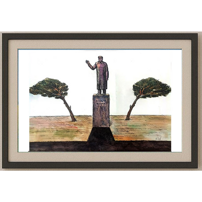 Ilian Savkov 43x30cm Orijinal Karikatür BOD01192