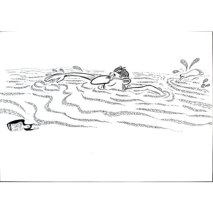 Said Mahmod 29x21cm Orijinal Karikatür BOD01193