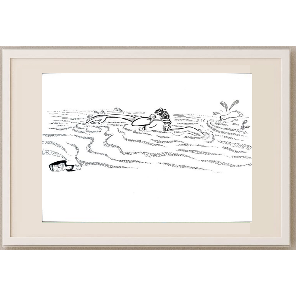 Said Mahmod 29x21cm Orijinal Karikatür BOD01193