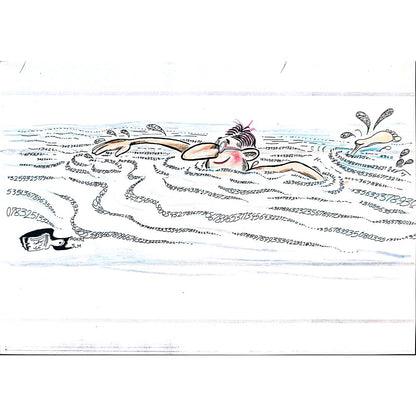 Said Mahmod 29x21cm Orijinal Karikatür BOD01194