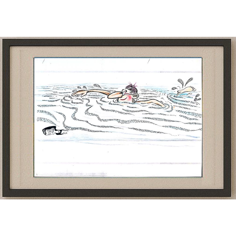 Said Mahmod 29x21cm Orijinal Karikatür BOD01194