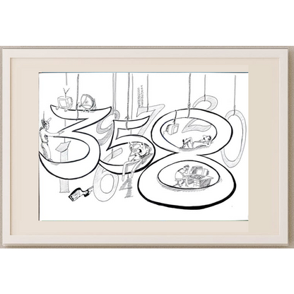 Said Mahmod 29x21cm Orijinal Karikatür BOD01197