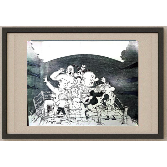 Shahed Modjtehedzadeh 35x25cm Orijinal Karikatür BOD01205