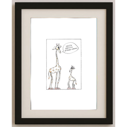 Unknown 29x21cm Orijinal Karikatür BOD01209