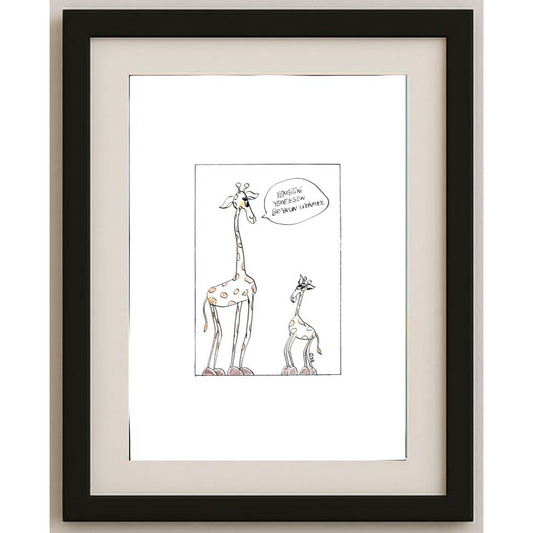 Unknown 29x21cm Orijinal Karikatür BOD01209