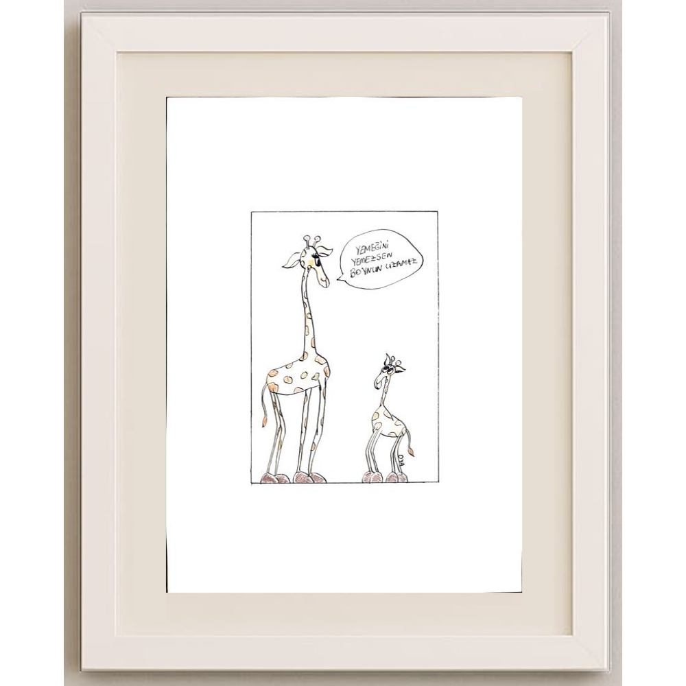 Unknown 29x21cm Orijinal Karikatür BOD01209