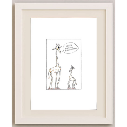 Unknown 29x21cm Orijinal Karikatür BOD01209