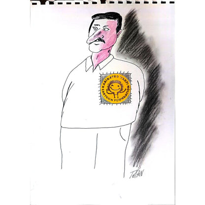Totan 29x21cm Orijinal Karikatür BOD01211