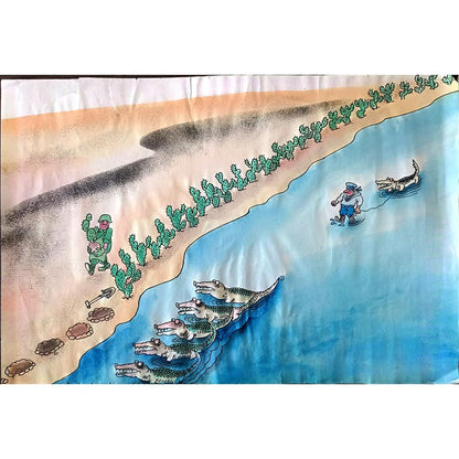 Sun Shen Ying 35x25cm Orijinal Karikatür BOD01215