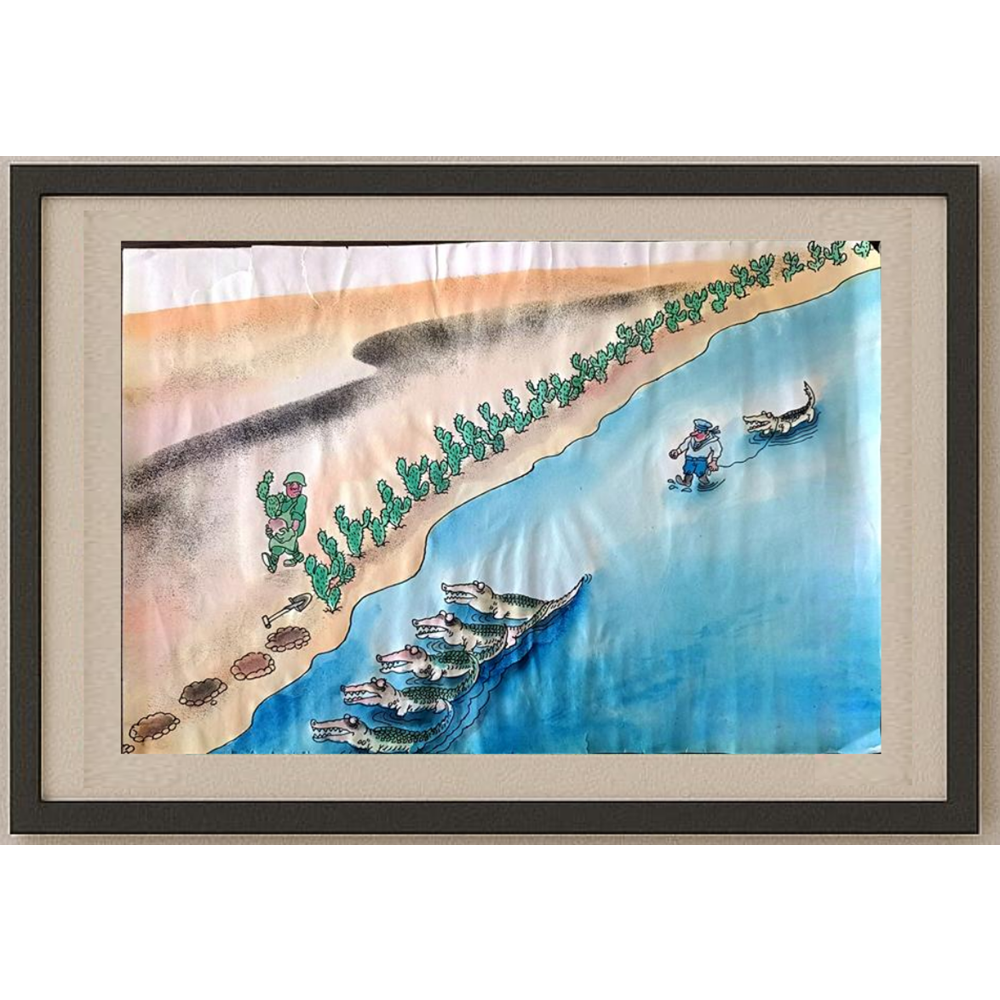 Sun Shen Ying 35x25cm Orijinal Karikatür BOD01215