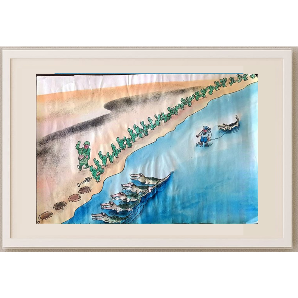 Sun Shen Ying 35x25cm Orijinal Karikatür BOD01215