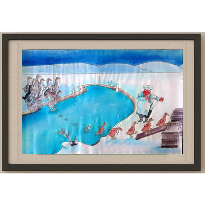 Sun Shen Ying 35x25cm Orijinal Karikatür BOD01216