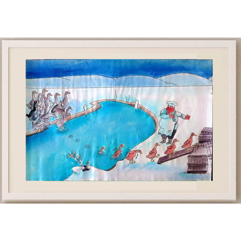 Sun Shen Ying 35x25cm Orijinal Karikatür BOD01216