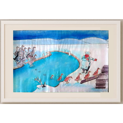 Sun Shen Ying 35x25cm Orijinal Karikatür BOD01216