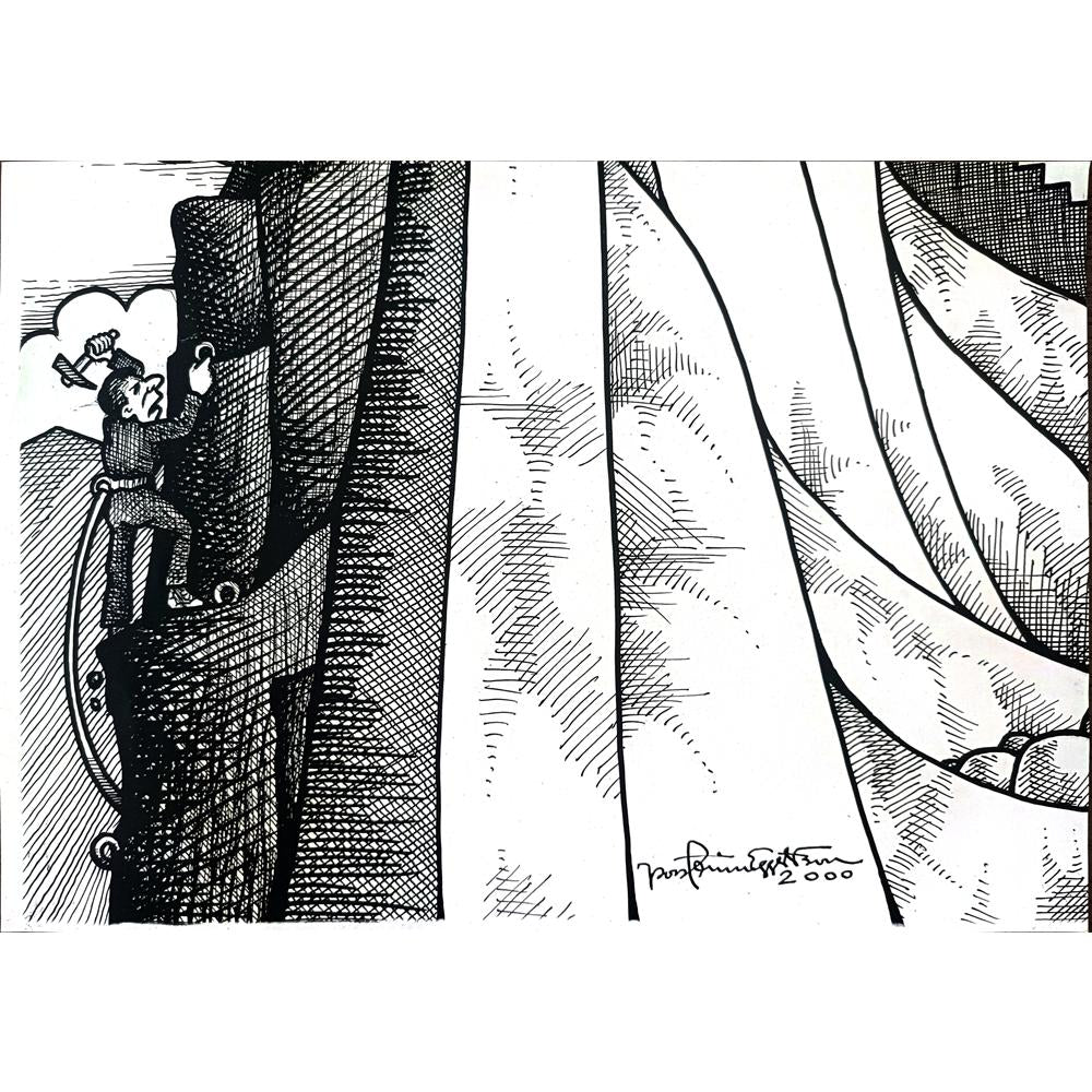 Porfarin Eggerson 35x25cm Orijinal Karikatür BOD01218