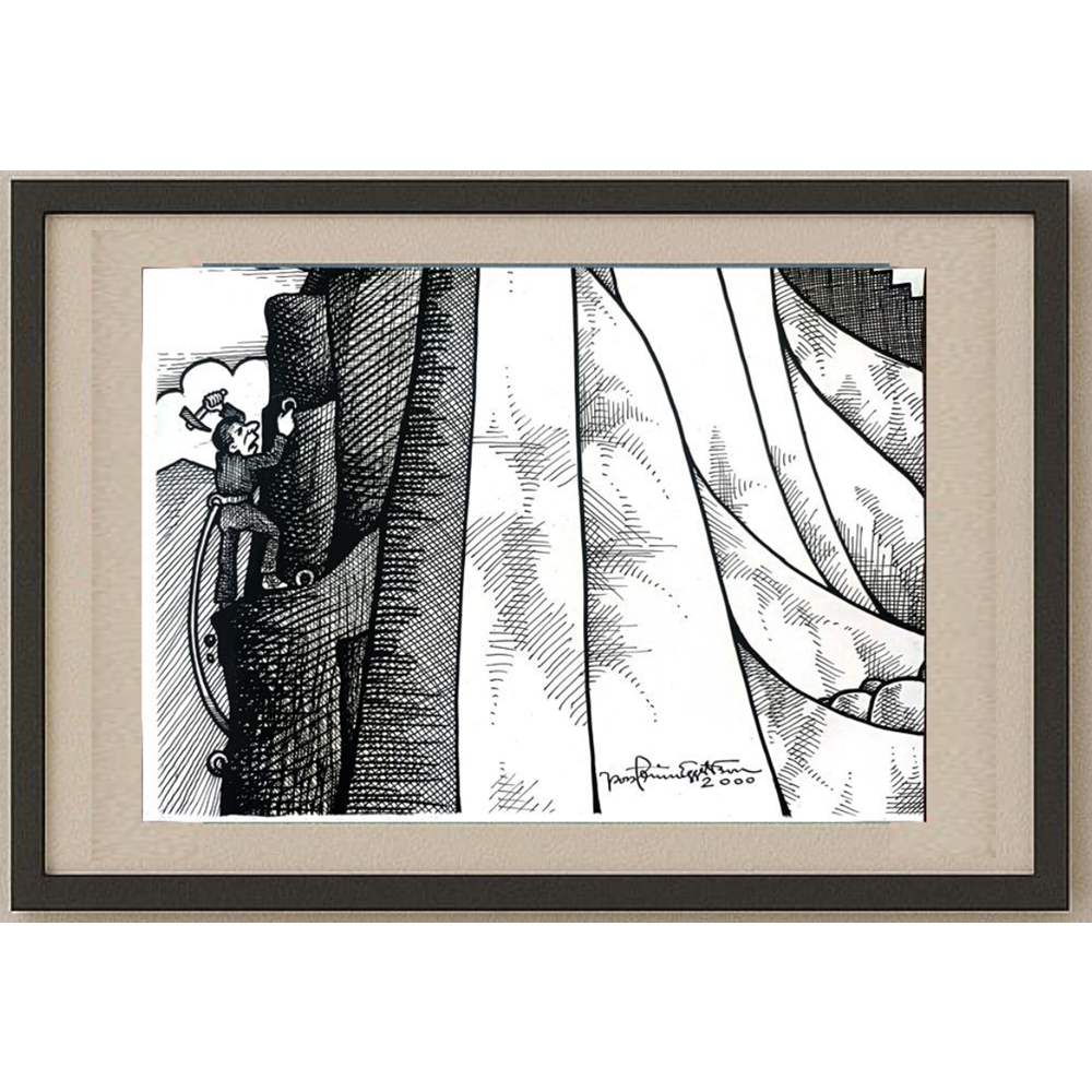 Porfarin Eggerson 35x25cm Orijinal Karikatür BOD01218