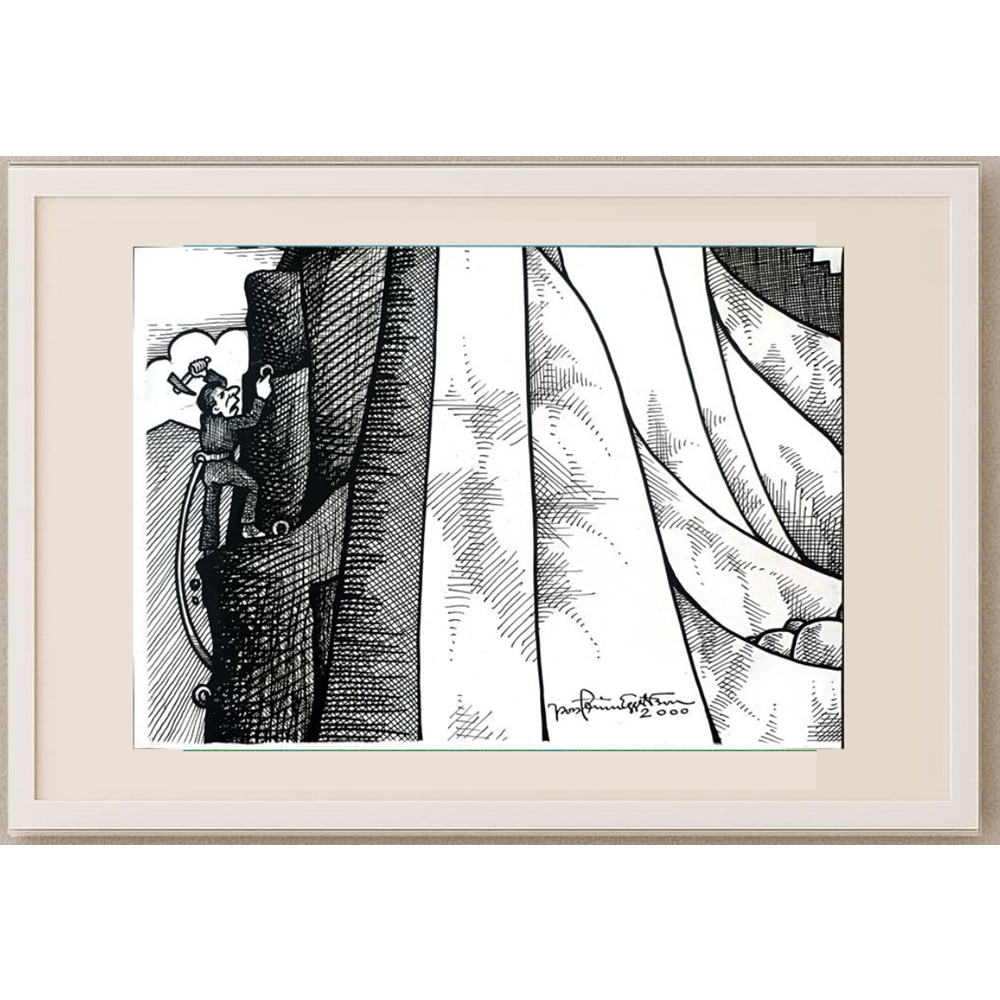 Porfarin Eggerson 35x25cm Orijinal Karikatür BOD01218