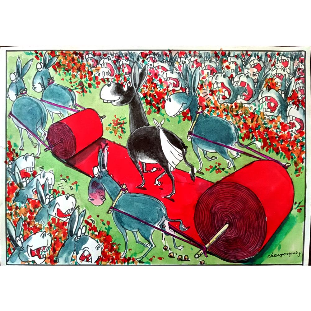 Sun Shen Ying 29x21cm Orijinal Karikatür BOD01220