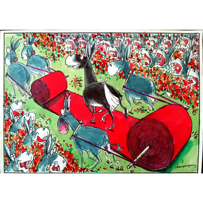 Sun Shen Ying 29x21cm Orijinal Karikatür BOD01220