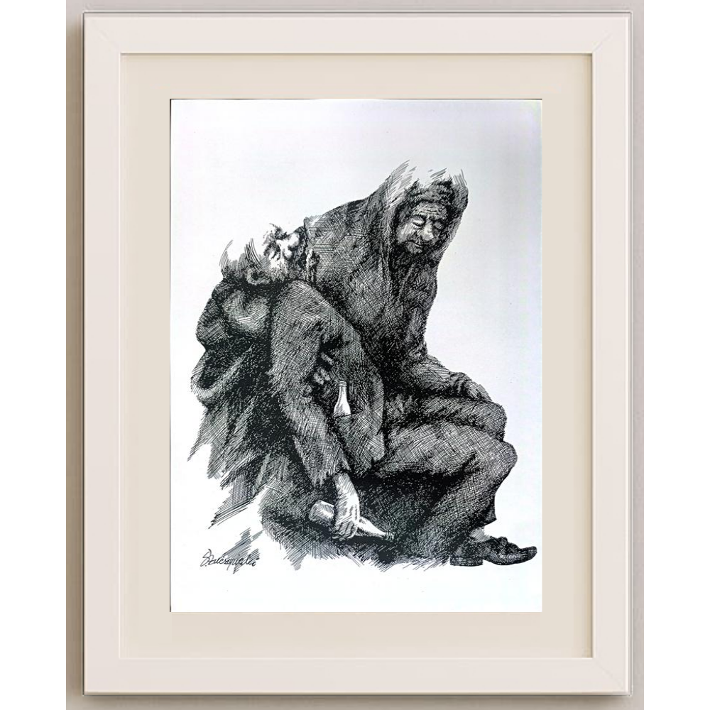 Slawomir Luczynski 29x21cm Orijinal Karikatür BOD01221