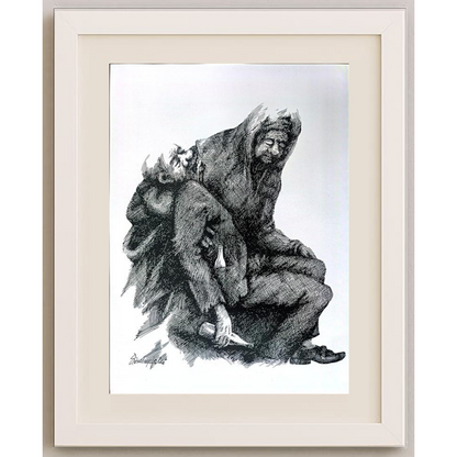 Slawomir Luczynski 29x21cm Orijinal Karikatür BOD01221