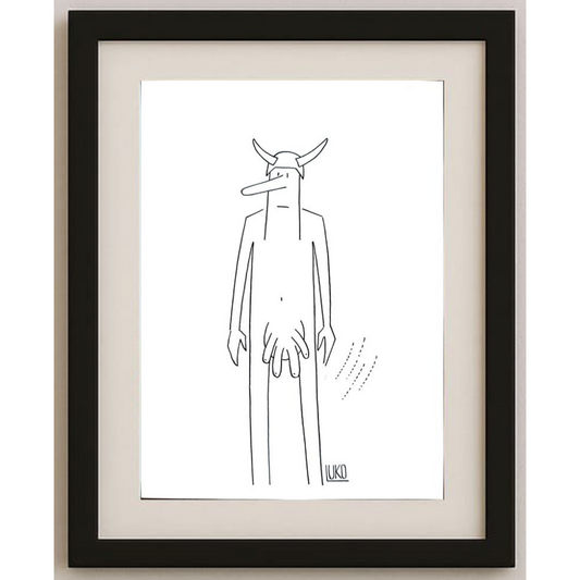 Peter Luko 29x21cm Orijinal Karikatür BOD01223