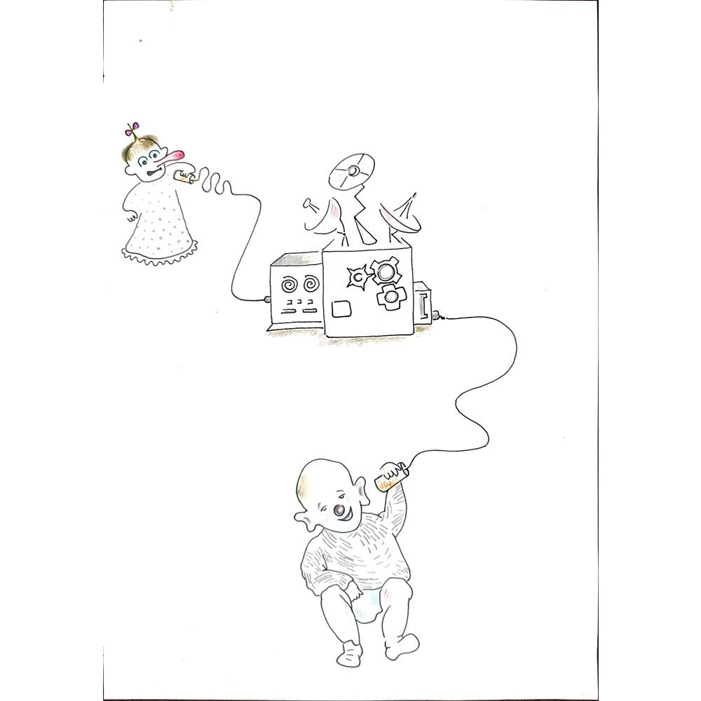 Omid Saljoughi 29x21cm Orijinal Karikatür BOD01225