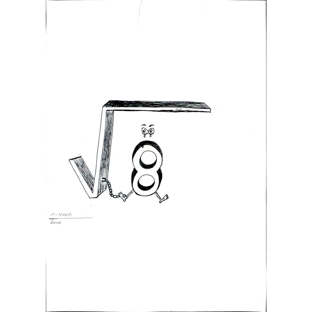 Massood Noori 29x21cm Orijinal Karikatür BOD01231