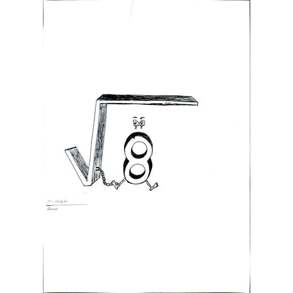 Massood Noori 29x21cm Orijinal Karikatür BOD01231