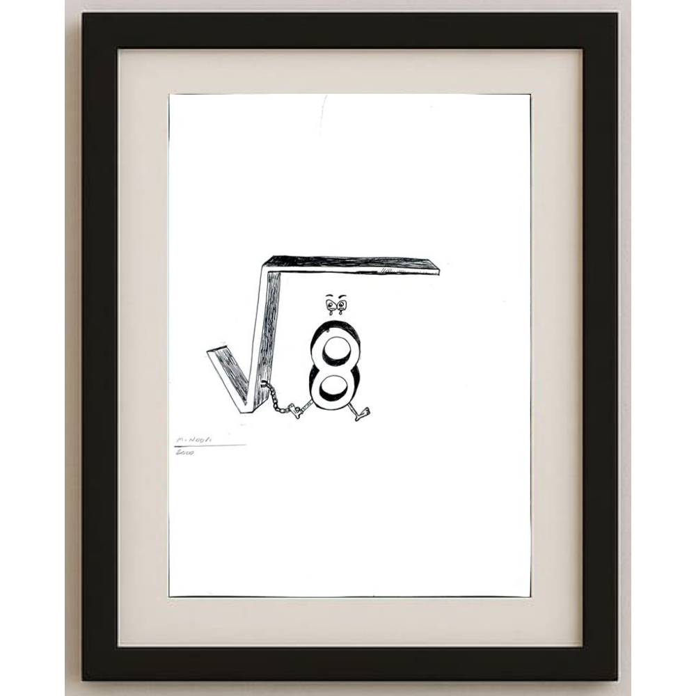 Massood Noori 29x21cm Orijinal Karikatür BOD01231