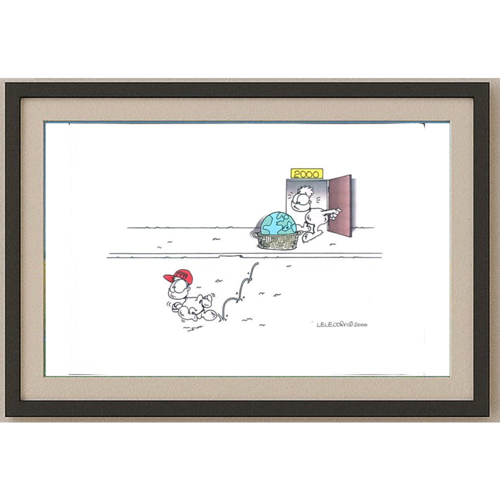 Gabriele Corvi 35x25cm Orijinal Karikatür BOD01233