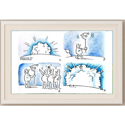 Fareed Vakhitov 21x15cm Orijinal Karikatür BOD01237